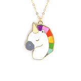 Collier Licorne Arc-En-Ciel